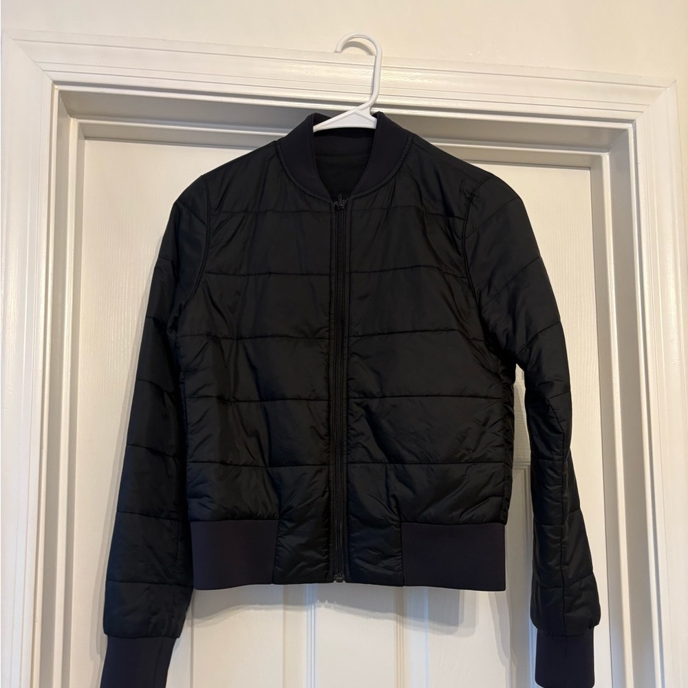 Reversible lululemon bomber jacket.